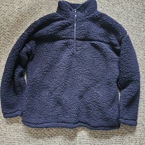 Zenana Outfitters Women's Navy Sherpa Hoodie